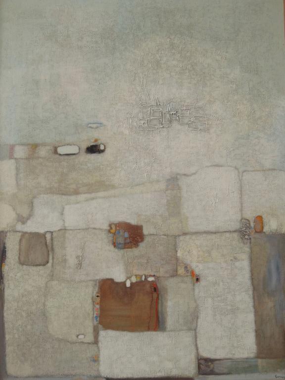 Catalogue raisonné, Abdelkader Guermaz, Paysage blanc — 1974