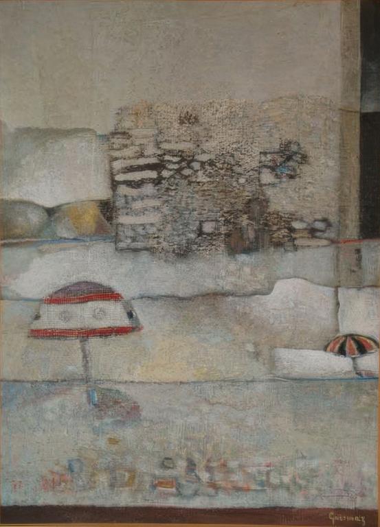Catalogue raisonné, Abdelkader Guermaz, Les deux parasols — 1976