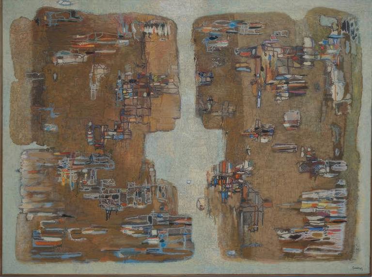 Catalogue raisonné, Abdelkader Guermaz, Les deux femmes Sphinx — 1974