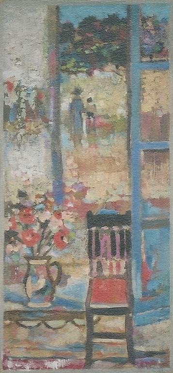 Catalogue raisonné, Abdelkader Guermaz, La fenetre bleue — 1980