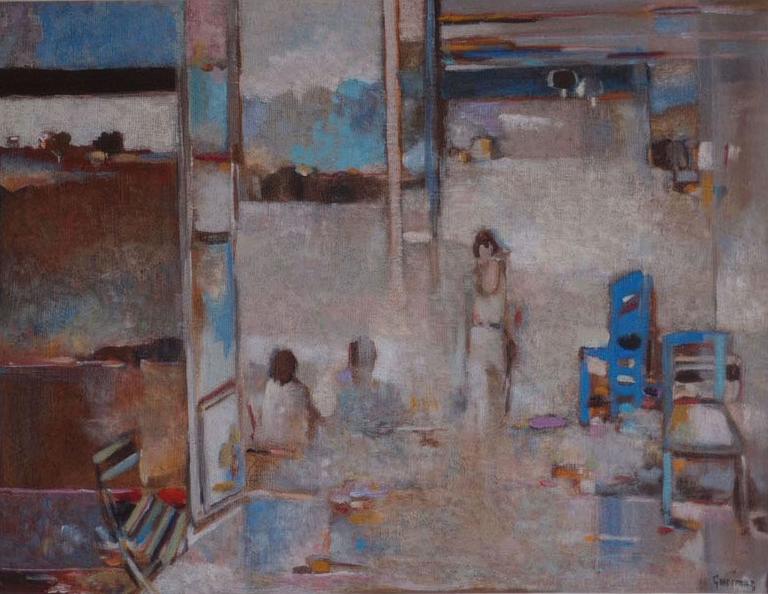 Catalogue raisonné, Abdelkader Guermaz, Les deux chaises — 1980