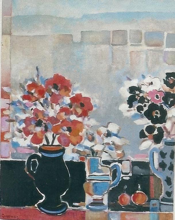 Catalogue raisonné, Abdelkader Guermaz, Fleurs de printemps — 1988