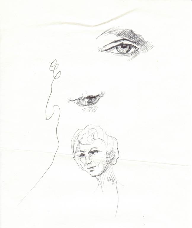 Catalogue raisonné, Abdelkader Guermaz, Croquis de jeune fille