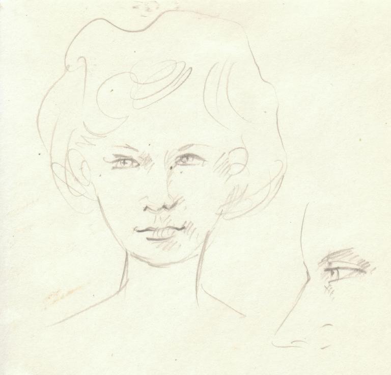 Catalogue raisonné, Abdelkader Guermaz, Portrait de jeune fille —