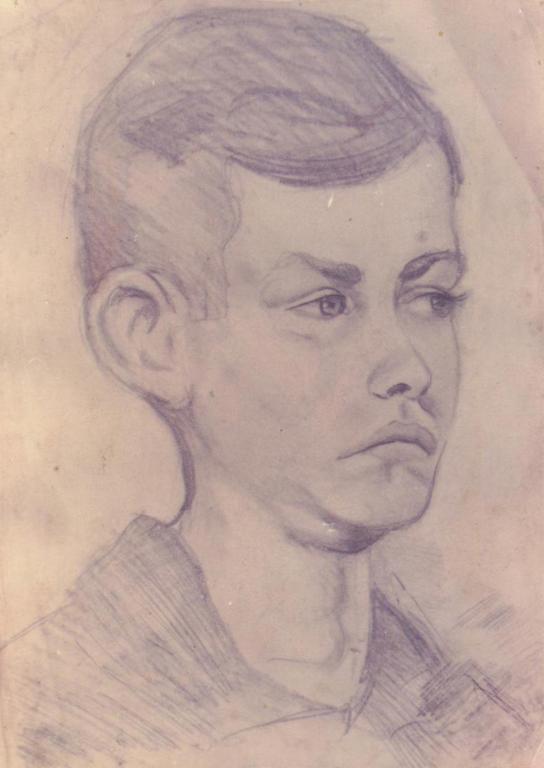 Catalogue raisonné, Abdelkader Guermaz, Autoportrait enfant —