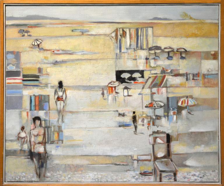 Catalogue raisonné, Abdelkader Guermaz, Plage rieuse — 1987