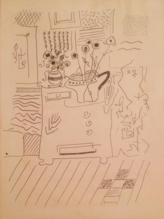 Catalogue raisonné, Abdelkader Guermaz, Sans titre — 1960