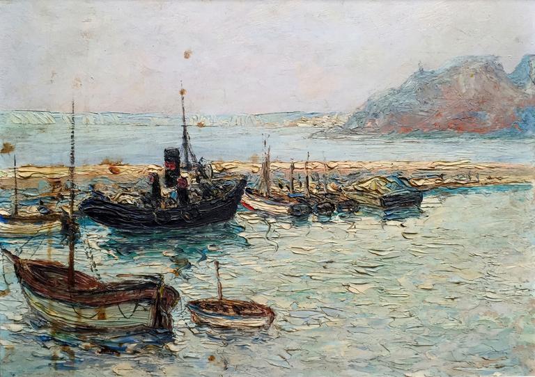 Catalogue raisonné, Abdelkader Guermaz, Marine — 1950