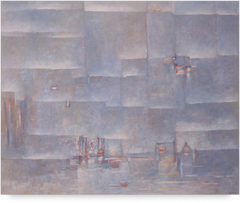 Catalogue raisonné, Abdelkader Guermaz, La vertu du bleu — 1992