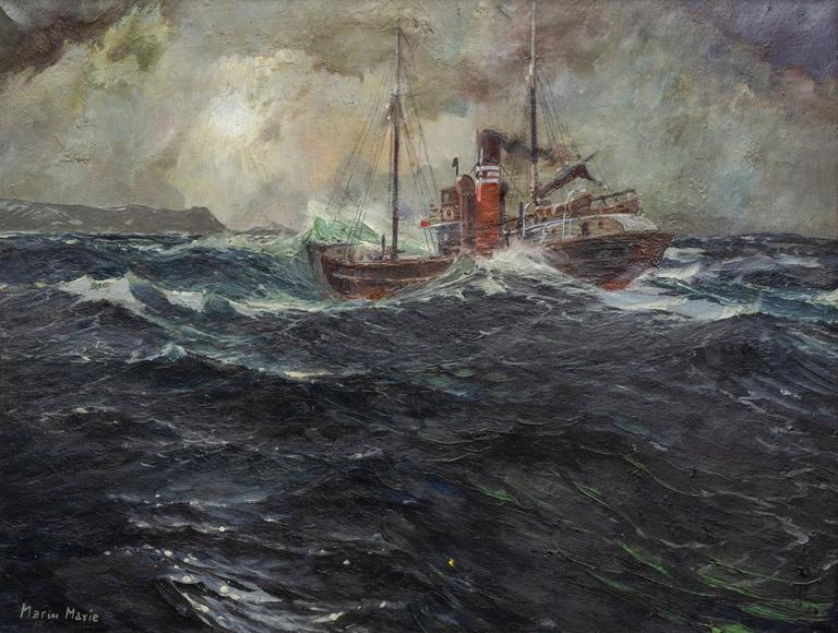 Catalogue raisonné, Marin Marie, Remorqueur dans la tempête