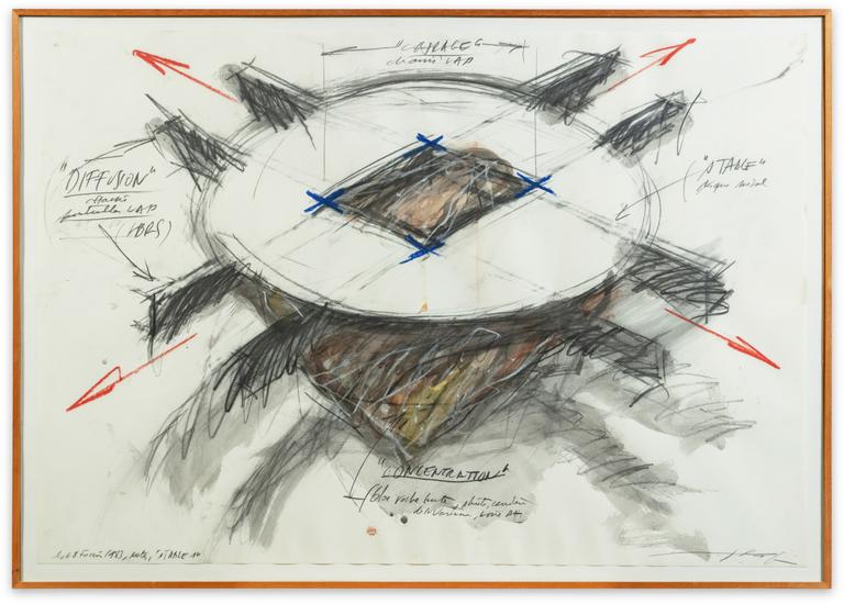 Catalogue raisonné, Jean Clareboudt, Dessin notes / S'table 1 — 1983