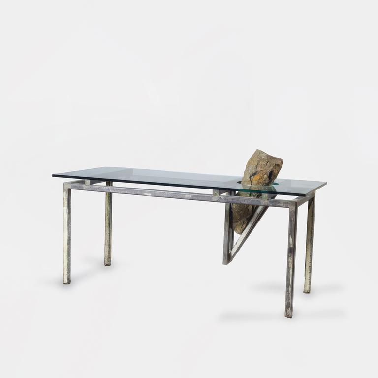 Catalogue raisonné, Jean Clareboudt, Table de bureau « oblique haute » (prototype) — 1994