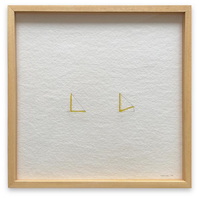 Catalogue raisonné, André Stempfel, Deux triangles — 1999