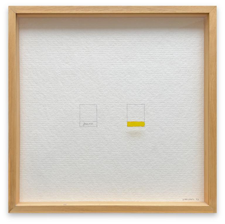 Catalogue raisonné, André Stempfel, Jaune — 1999