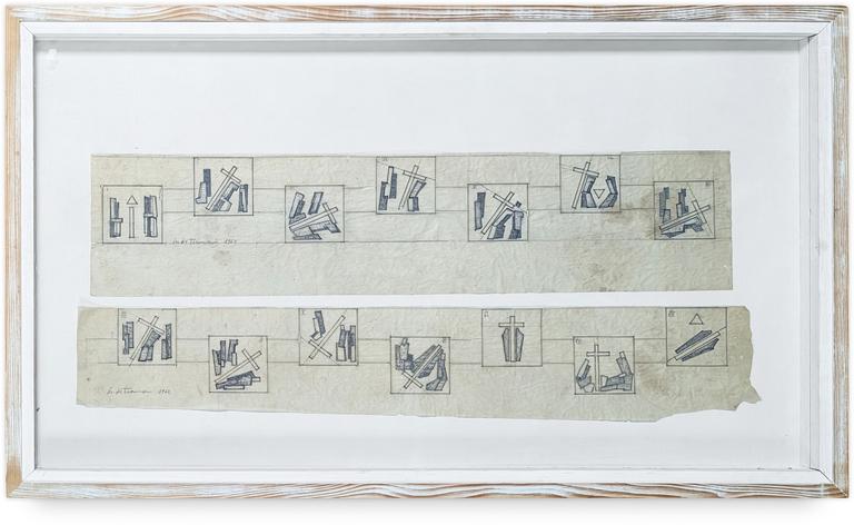 Catalogue raisonné, Francesco Marino di Teana, Chemin de Croix - Studio del via cruz de la capella de la Garde Freinet Var — 1962