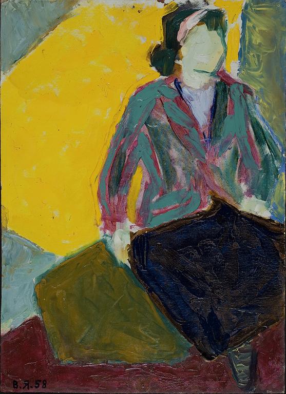 Catalogue raisonné, Vladimir Yankilevsky, Sitting Woman. Model-2, 1958