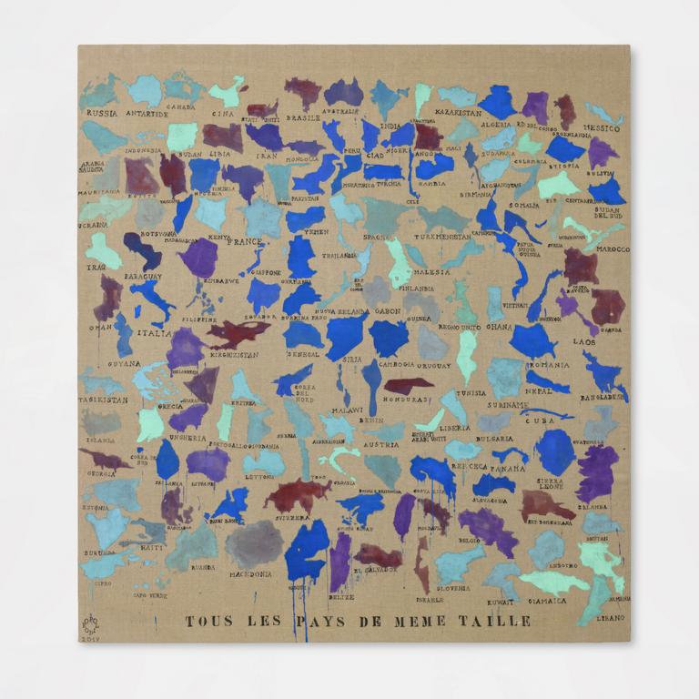 Catalogue raisonné, Julie Polidoro, TOUS LES PAYS DE MÊME TAILLE — 2017