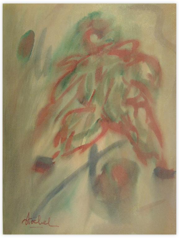 Catalogue raisonné, Edgar Stoëbel, lavis - flowers — 