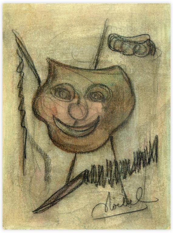 Catalogue raisonné, Edgar Stoëbel, lavis - masque — 