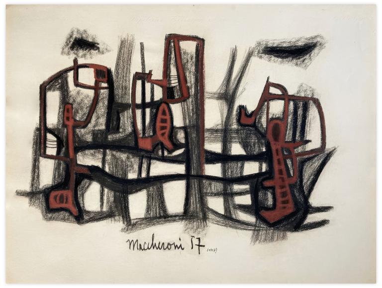 Catalogue raisonné, Henri Maccheroni, Sans titre, Journal de l’œuvre - 1957
