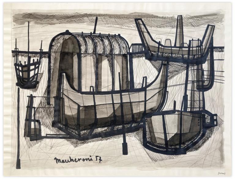 Catalogue raisonné, Henri Maccheroni, Sans titre,  Journal de l’œuvre - 1957