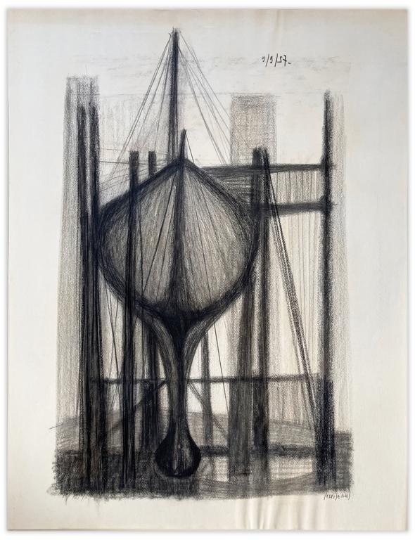 Catalogue raisonné, Henri Maccheroni, Sans titre, Journal de l’œuvre - 1957
