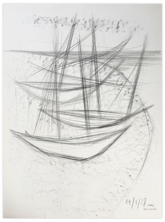 Catalogue raisonné, Henri Maccheroni, Sans titre, Journal de l’œuvre - 1958
