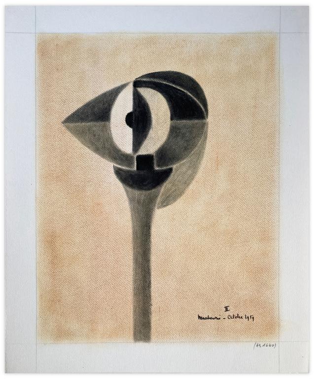 Catalogue raisonné, Henri Maccheroni, Sans titre, n°II, Journal de l’œuvre - 1959
