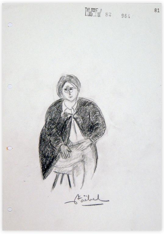 Catalogue raisonné, Edgar Stoëbel, femme assise — 