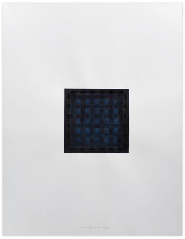 Catalogue raisonné, Henri Maccheroni, Cartouche ; Egypte-bleu 3ème série, variation Olizane - 1987