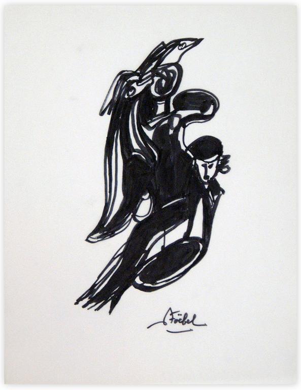 Catalogue raisonné, Edgar Stoëbel, femme oiseau — 