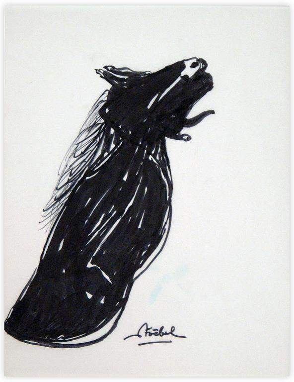 Catalogue raisonné, Edgar Stoëbel, screaming horse — 