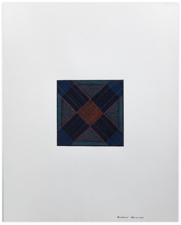 Catalogue raisonné, Henri Maccheroni, Cartouche ; Egypte-bleu 3ème série - 1986