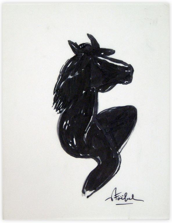 Catalogue raisonné, Edgar Stoëbel, woman legs & horse — 