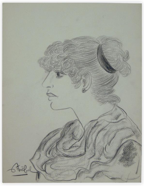 Catalogue raisonné, Edgar Stoëbel, profil de femme — 