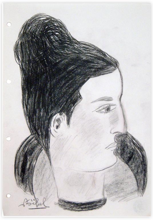 Catalogue raisonné, Edgar Stoëbel, portrait de femme — 