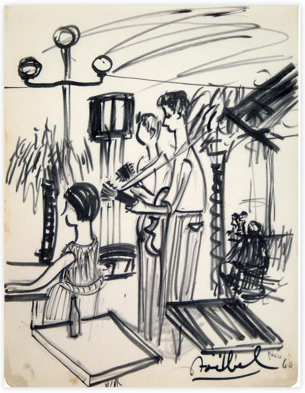 Catalogue raisonné, Edgar Stoëbel, Nice - café-concert — 1960