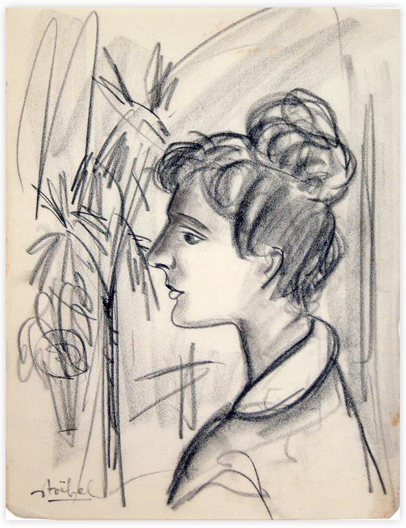 Catalogue raisonné, Edgar Stoëbel, portrait de femme — 