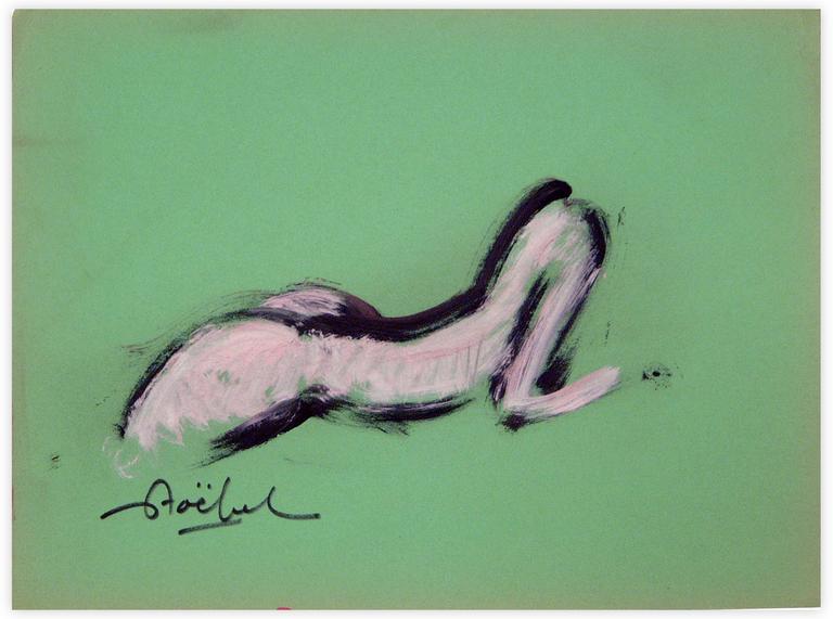Catalogue raisonné, Edgar Stoëbel, allongée sur le ventre — 
