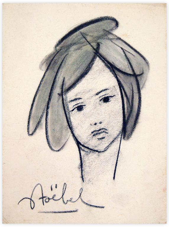 Catalogue raisonné, Edgar Stoëbel, portrait de femme — 