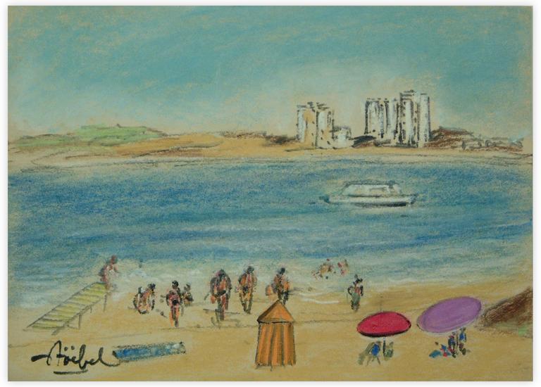 Catalogue raisonné, Edgar Stoëbel, beach & town — 