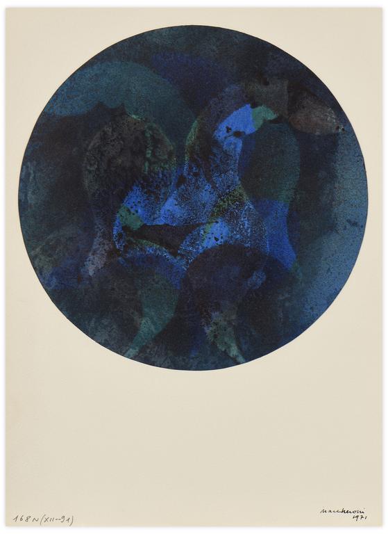 Catalogue raisonné, Henri Maccheroni, Nymphéas-méditation - 1971