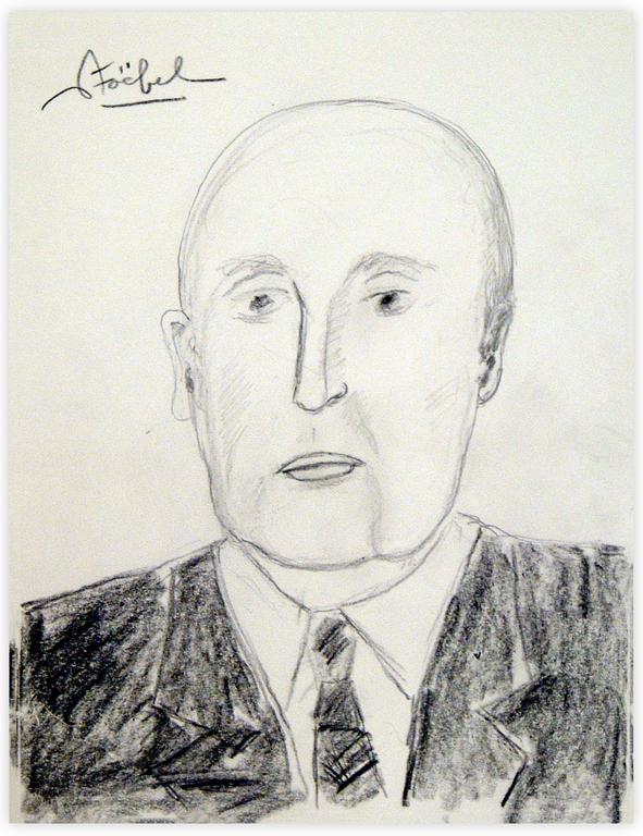 Catalogue raisonné, Edgar Stoëbel, portrait d'un homme — 