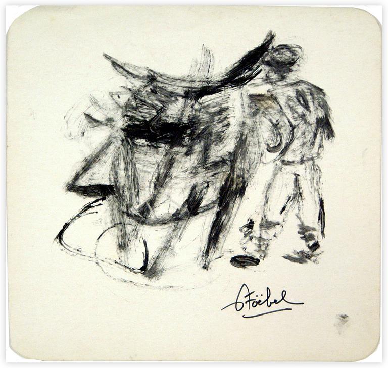 Catalogue raisonné, Edgar Stoëbel, paysan et son animal — 