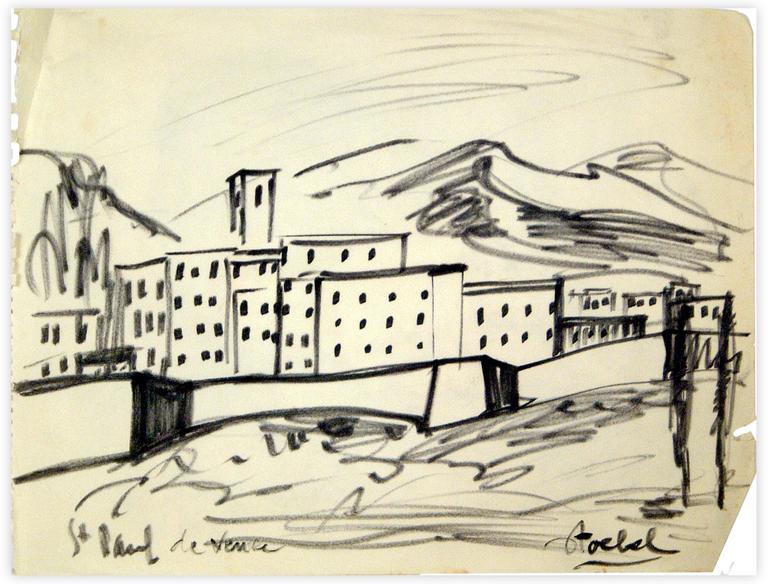 Catalogue raisonné, Edgar Stoëbel, St Paul de Vence - landscape — 