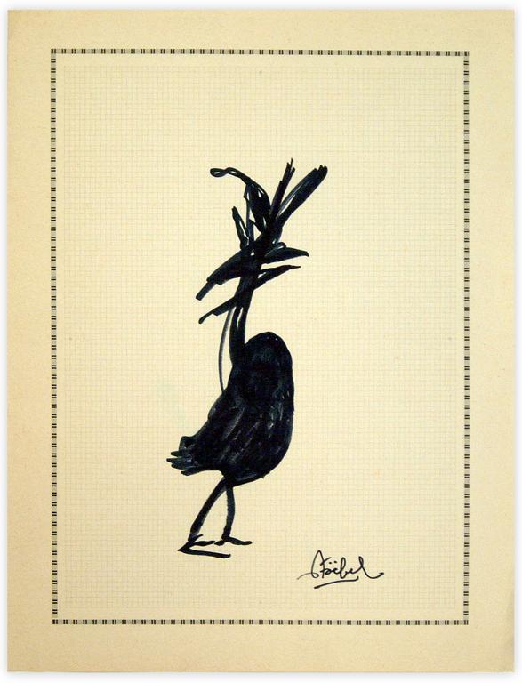 Catalogue raisonné, Edgar Stoëbel, oiseau — 
