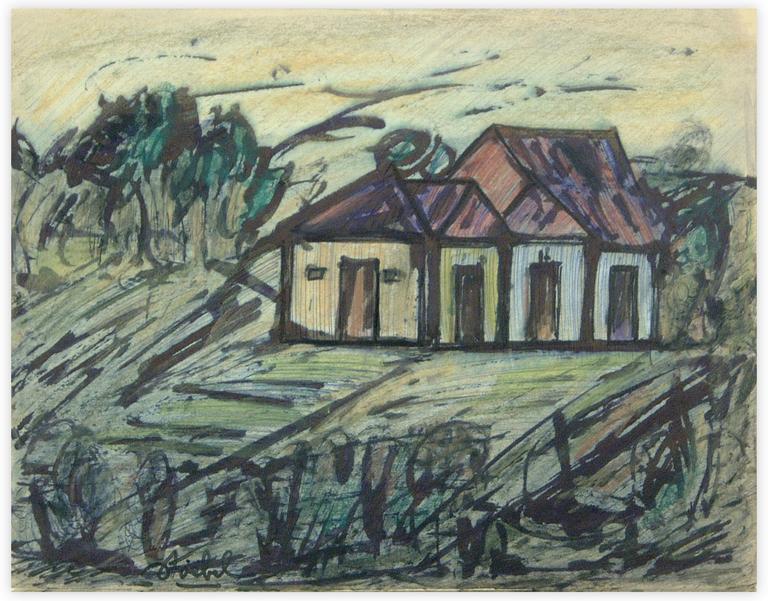 Catalogue raisonné, Edgar Stoëbel, farm - landscape — 