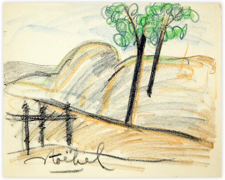 Catalogue raisonné, Edgar Stoëbel, landscape — 