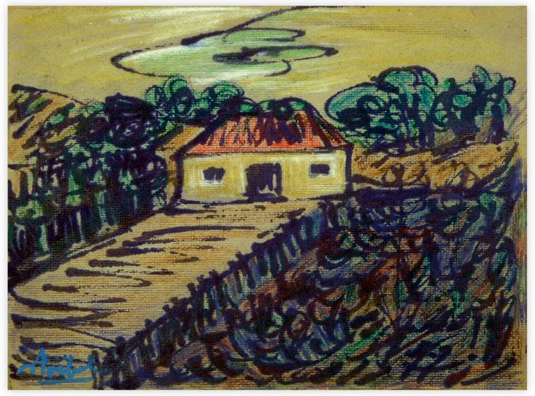 Catalogue raisonné, Edgar Stoëbel, farm - landscape — 