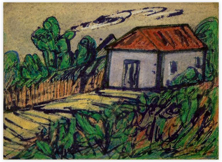 Catalogue raisonné, Edgar Stoëbel, farm - landscape — 